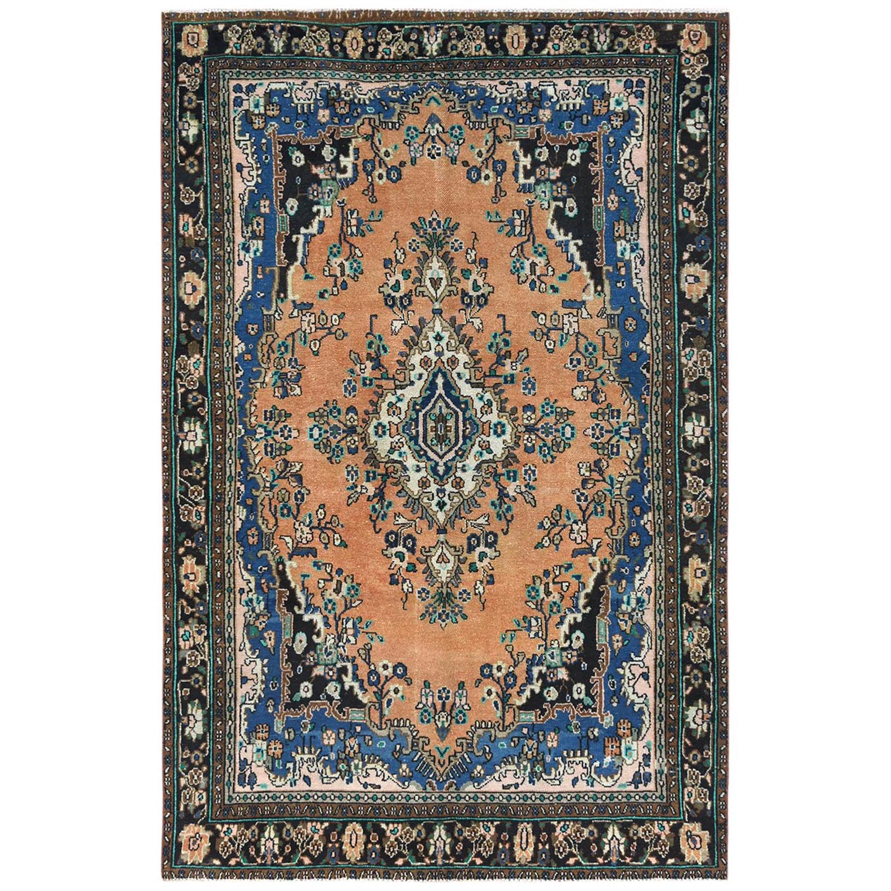 Overdyed & Vintage Rugs LUV730791